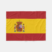 Spain Flag Fleece Deken (Voorkant (Horizontaal))