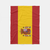 Spain Flag Fleece Deken (Voorkant)