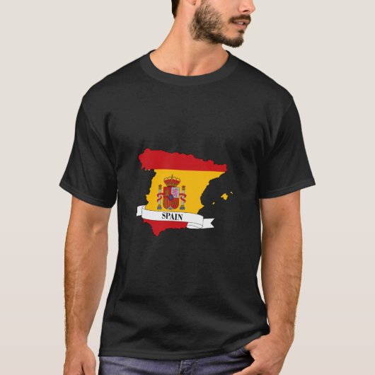 spain flag map t-shirt (Voorkant)