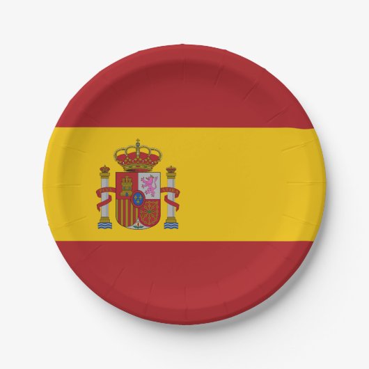 Spain Flag Papieren Bordje (Voorkant)