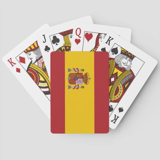 Spain Flag Pokerkaarten (Achterkant)