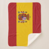 Spain Flag Sherpa Deken (Voorkant)