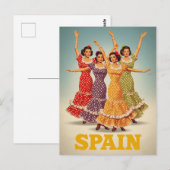 Spain Flamenco Dancers Travel Briefkaart (Voorkant / Achterkant)
