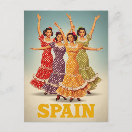 Spain Flamenco Dancers Travel Briefkaart
