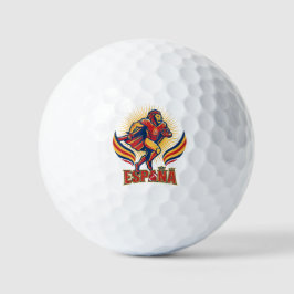 Spain Football Lion Hero National Pride Action Art Golfballen
