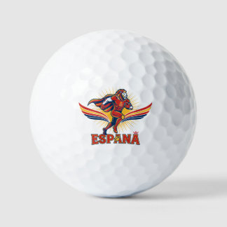Spain Football Lion Hero National Pride Action Art Golfballen
