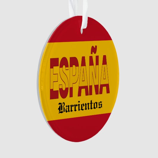 SPAIN Monogram - SEE BACK!  Ornament (voorkant)