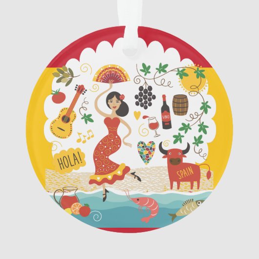 SPAIN Monogram - SEE BACK!  Ornament (achterkant)