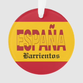 SPAIN Monogram - SEE BACK!  Ornament