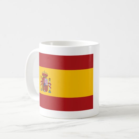Spain Mug With Flag and Name of Anthem Koffiemok (Voorkant links)