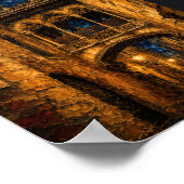 Spain: Romantic Gothic Quarter Art Souvenir Poster (Hoek)