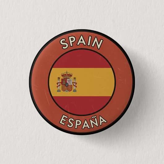 Spain Ronde Button 3,2 Cm (Voorkant)
