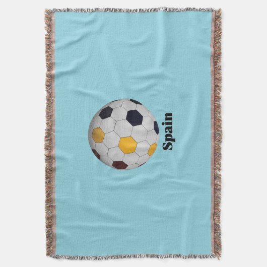 Spain soccer  deken (Voorkant Verticaal)