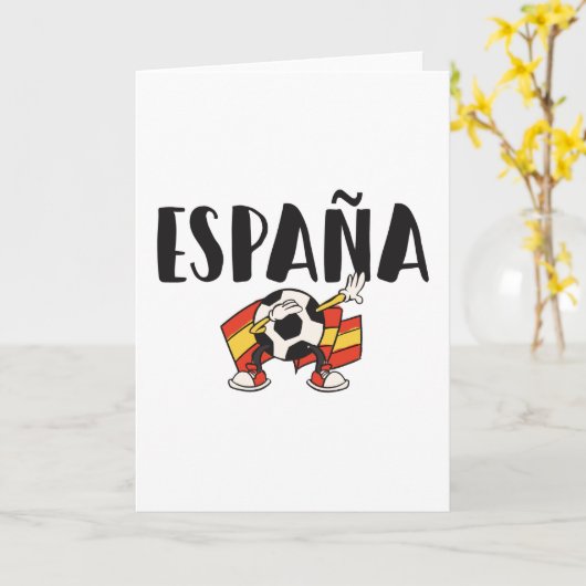 Spain Soccer FC Kaart (Gele Bloem)