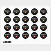 Spain Soccer FC Ronde Sticker (Vel)