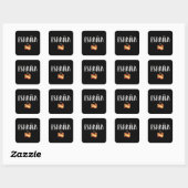 Spain Soccer FC Vierkante Sticker (Vel)
