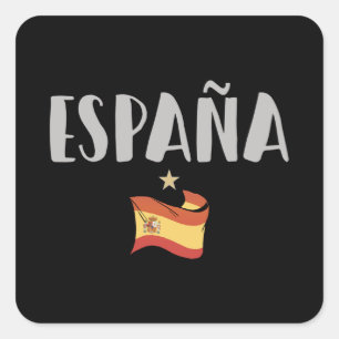 Spain Soccer FC Vierkante Sticker