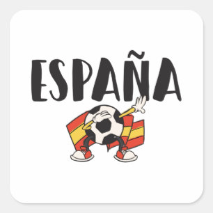 Spain Soccer FC Vierkante Sticker