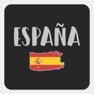 Spain Soccer FC Vierkante Sticker