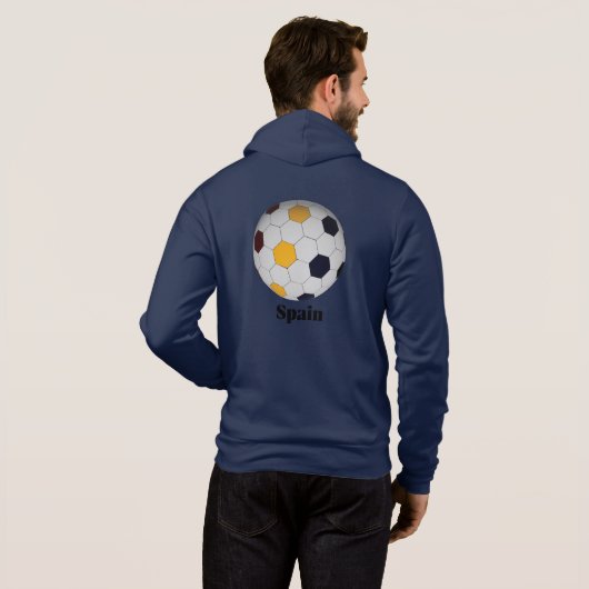 Spain Soccer Hoodie (Achterkant volledig)