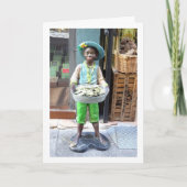 Spain Street Statue, Valencia City, España Kaart (Voorkant)