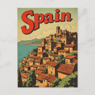 SPAIN VINTAGE TRAVEL POSTCARD BRIEFKAART