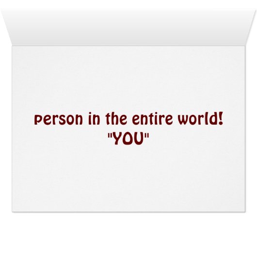 SPAINIEL IS "DREAMING VAN FAV PERSON-"JOU" (Binenzijde Horizontaal (Onderkant))