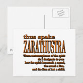 Spake Zarathustra Briefkaart (Voorkant / Achterkant)
