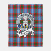 Spalding Clan Badge Tartan Pset Fleece Deken (Voorkant)