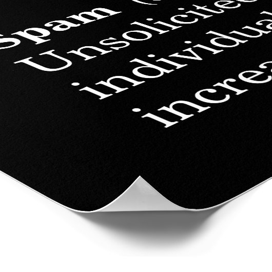 Spam Information Security Awareness Poster (Hoek)