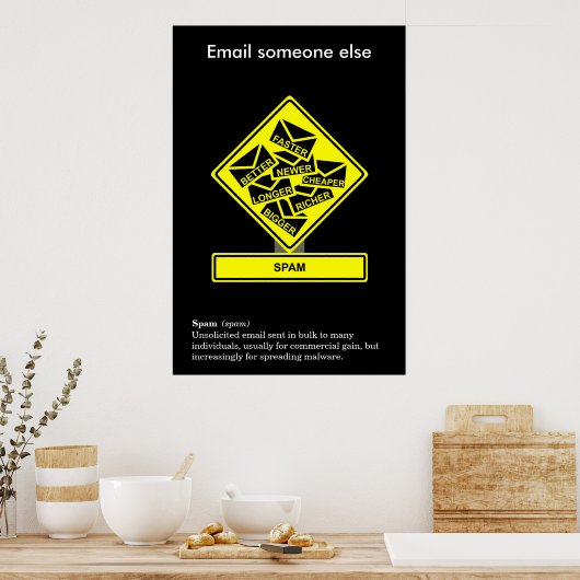 Spam Information Security Awareness Poster (Keuken)