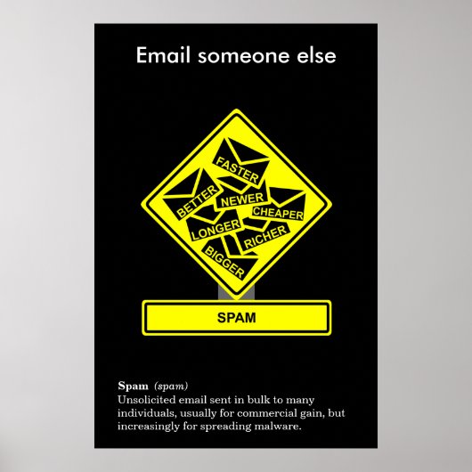 Spam Information Security Awareness Poster (Voorkant)