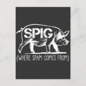 Spam Mail Employee Spig Pig Email Trash Folder Briefkaart (Voorkant)