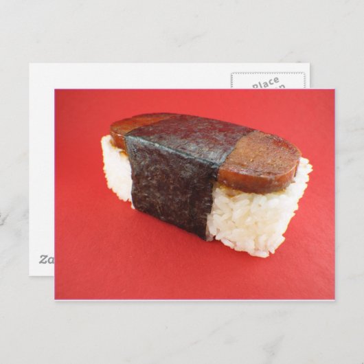 Spam Musubi Briefkaart (Voorkant / Achterkant)