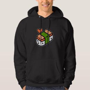 Spam Musubi Food Instruction Diagram Japans Hawa Hoodie