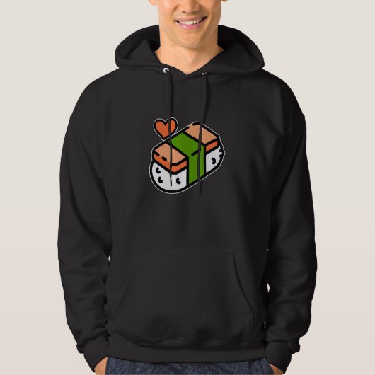Spam Musubi Food Instruction Diagram Japans Hawa Hoodie (Voorkant)