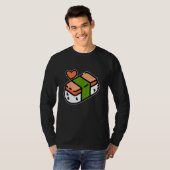 Spam Musubi Food Instruction Diagram Japans Hawa T-shirt (Voorkant volledig)