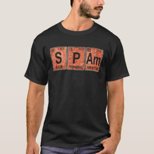 Spam Periodieke Lijst van Elementen in blik Geookt T-shirt