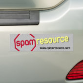 Spam Resource Bumpersticker (Op auto)