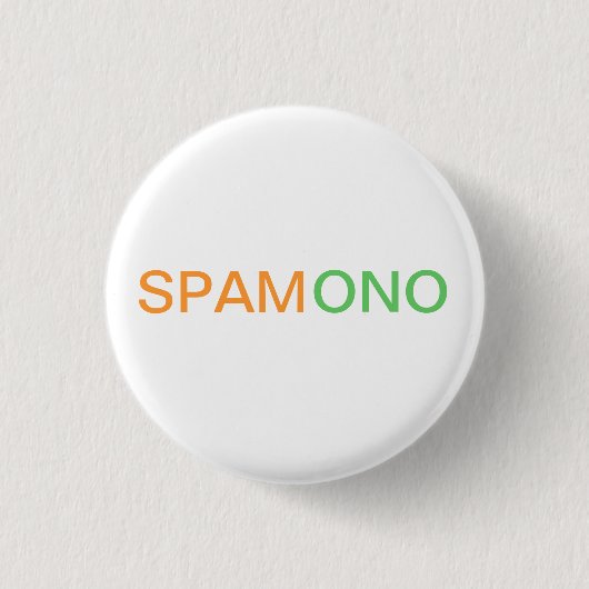 SPAMONO-toets Ronde Button 3,2 Cm (Voorkant)