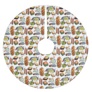 Spanakopita Moussaka Baklava Greek Food Print Kerstboom Rok