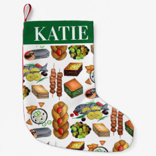 Spanakopita Moussaka Baklava Greek Food Print Kleine Kerstsok