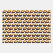 Spanakopita Moussaka Baklava Griekse Prints voor v Inpakpapier Vel (Voorkant 2)