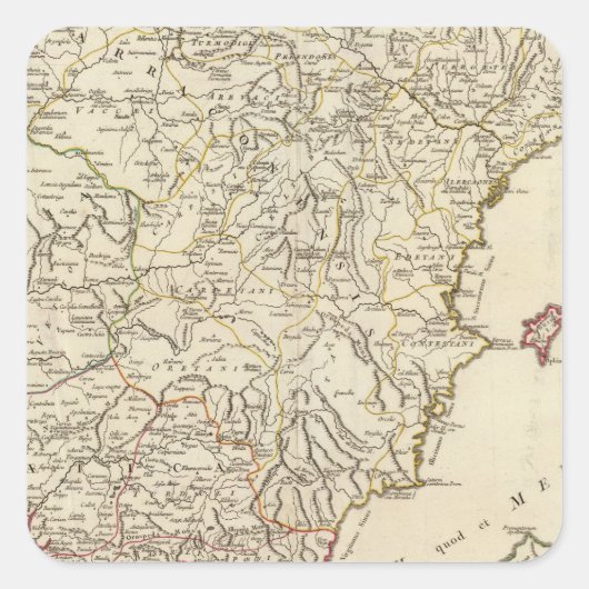 Spance en Portugal 2 Vierkante Sticker (Voorkant)