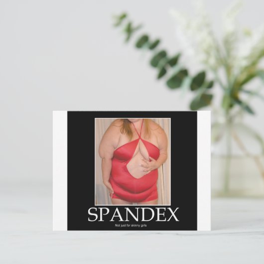 Spandex! Briefkaart (Staand voorkant)