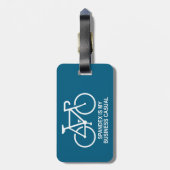 Spandex Is Mijn Zakelijke Fietstenue Bagagelabel (Achterkant verticaal)