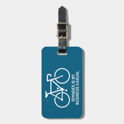 Spandex Is My Business Casual Cycling Bagagelabel (Voorkant verticaal)