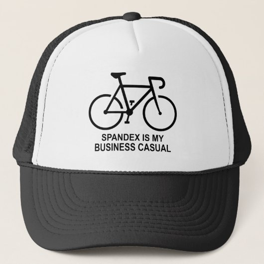 Spandex Is My Business Casual Cycling Trucker Pet (Voorkant)