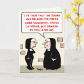 spandex nuns no-no jurk code kaart (Gele Bloem)