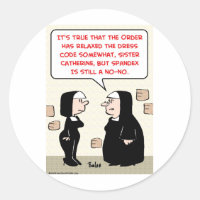 spandex nuns no-no jurk code